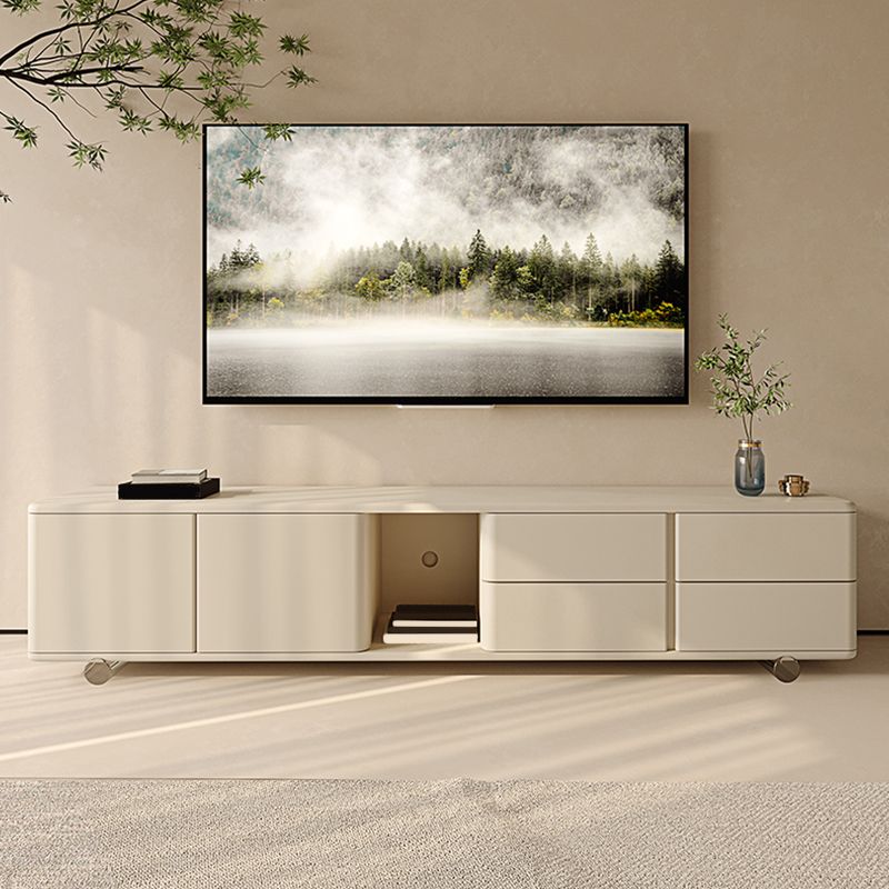 Contemporary Media Console Wooden TV Media Stand for Living Room