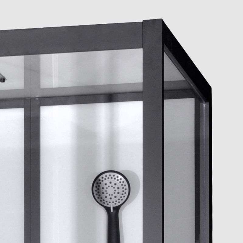 Framed Corner Shower Enclosure Single Sliding Clear Shower Enclosure