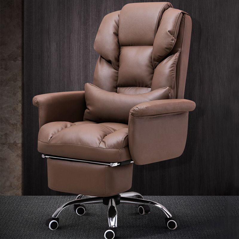 Modern Armless Office Chair Tilt Mechanism Ergonomic Desk Chair with Wheels