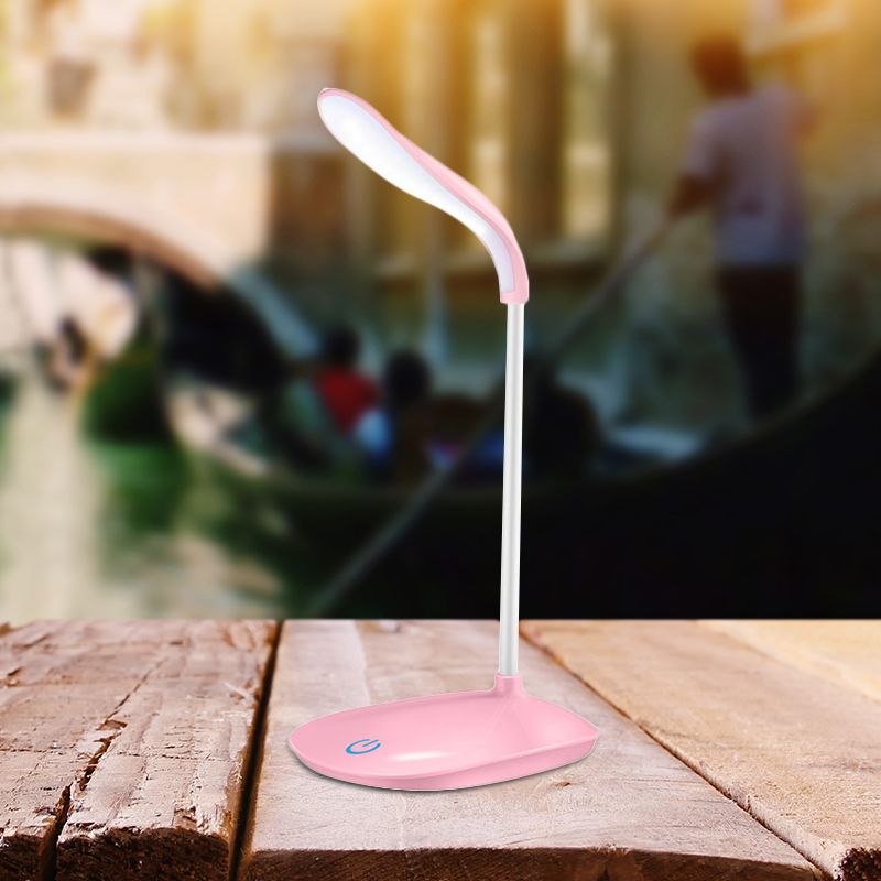 Blau/Pink/Weiß USB Ladesschisch-Lampe moderne Touchsensitive Tischlampe zum Lesen