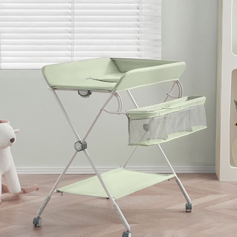 Portable Changing Table Folding Baby Changing Table with  Basket