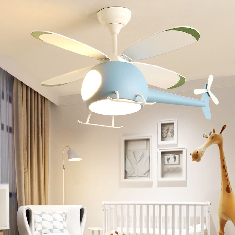 Multi Lights Geometric Ceiling Pendant Modern Style Metal LED Ceiling Fans