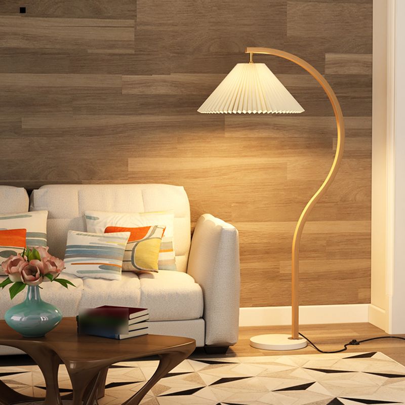 Floor Light Minimalist Style Fabric Floor Lamp for Living Room