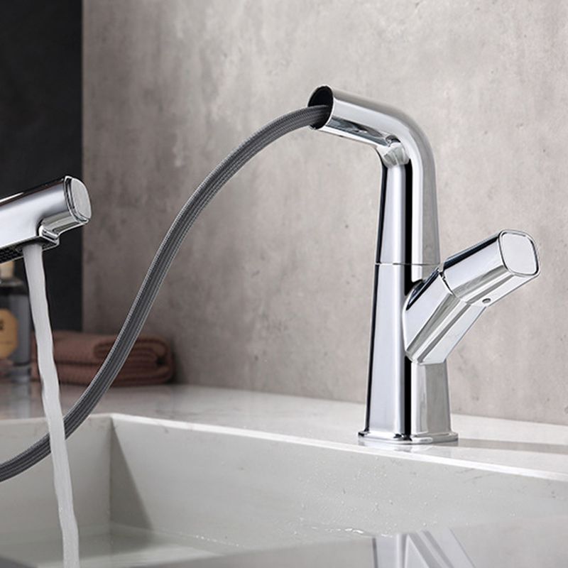 Modern Vessel Faucet Brass Lever Handles Swivel Spout Vessel Sink Bathroom Faucet