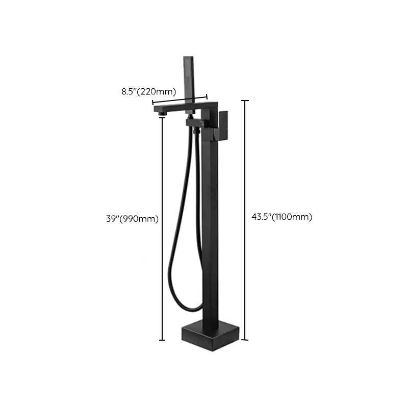 Traditional Floor Mounted Swivel Freestanding Tub Filler Metal Freestanding Faucet