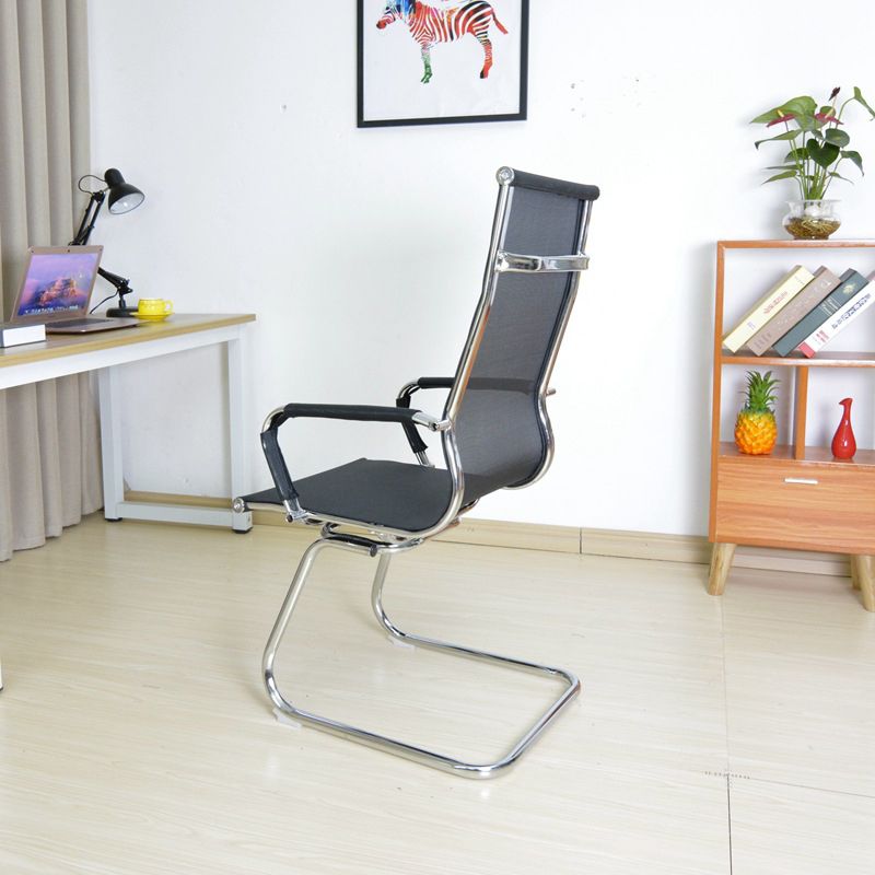 Modern Arms Included Office Chair No Distressing Chrome Frame Chair