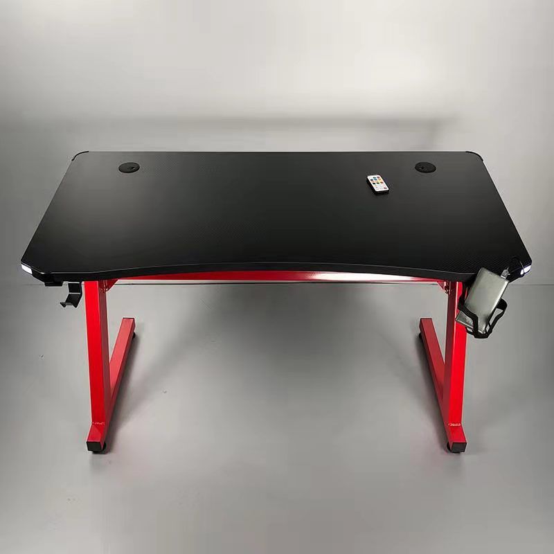 Contemporary Wooden Gaming Desk for Home 24"W X 30"H Desk in Black