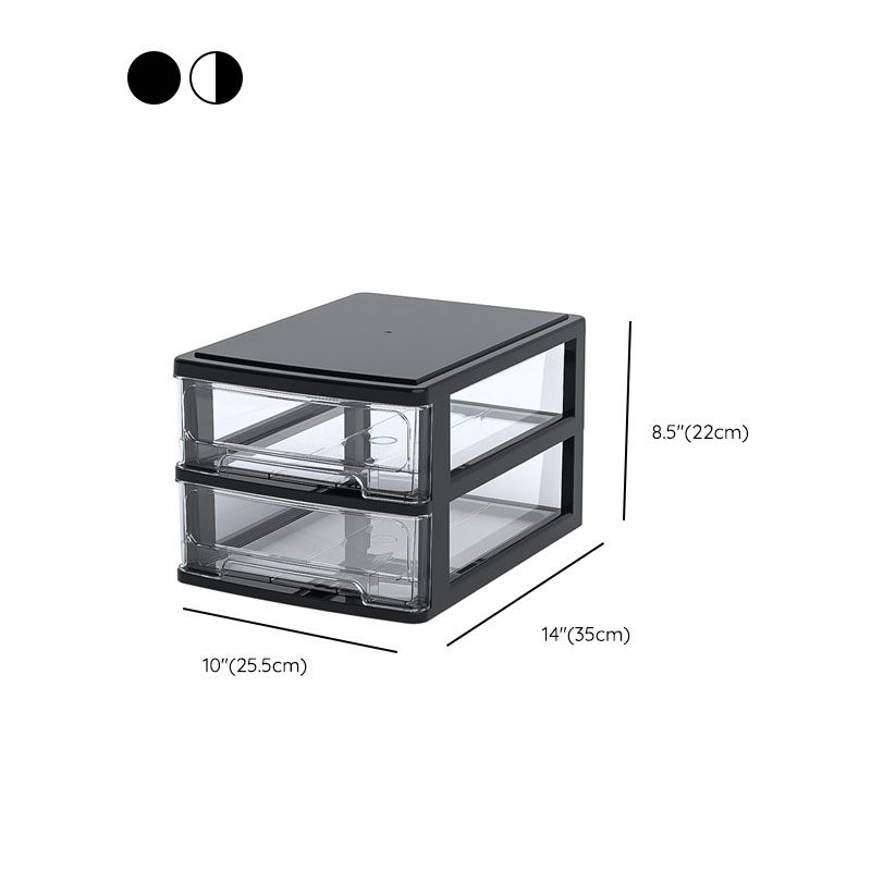 Modern File Cabinet Plastic Multi Drawers Acrylic File Cabinet