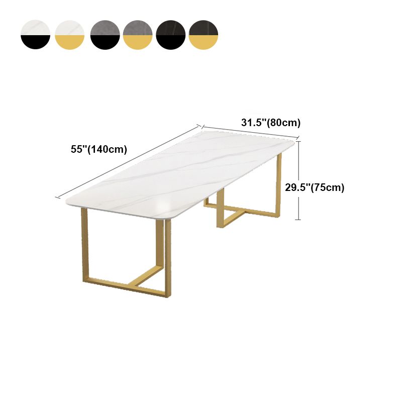 Sintered Stone Meeting Table Industrial Working Table for Office