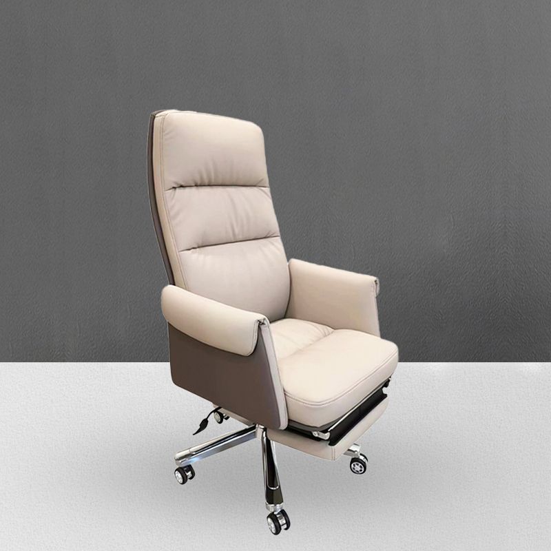 Contemporary High Back Managers Chair Executive Faux Leather Swivel Chair