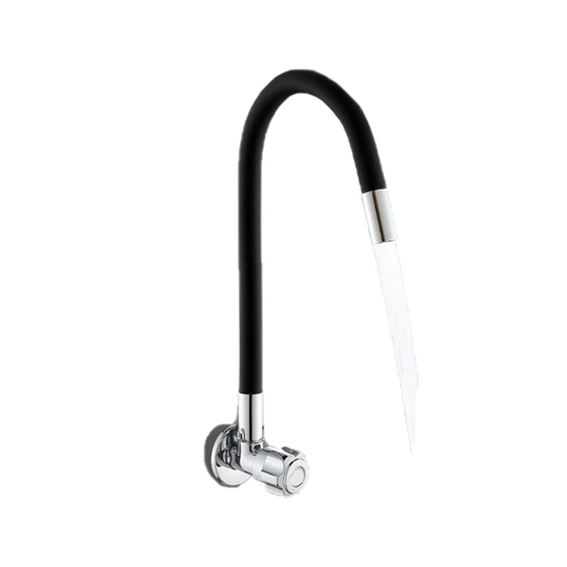 Contemporary Single Handle Kitchen Faucet 1-Hold Bar Faucet with No Sensor