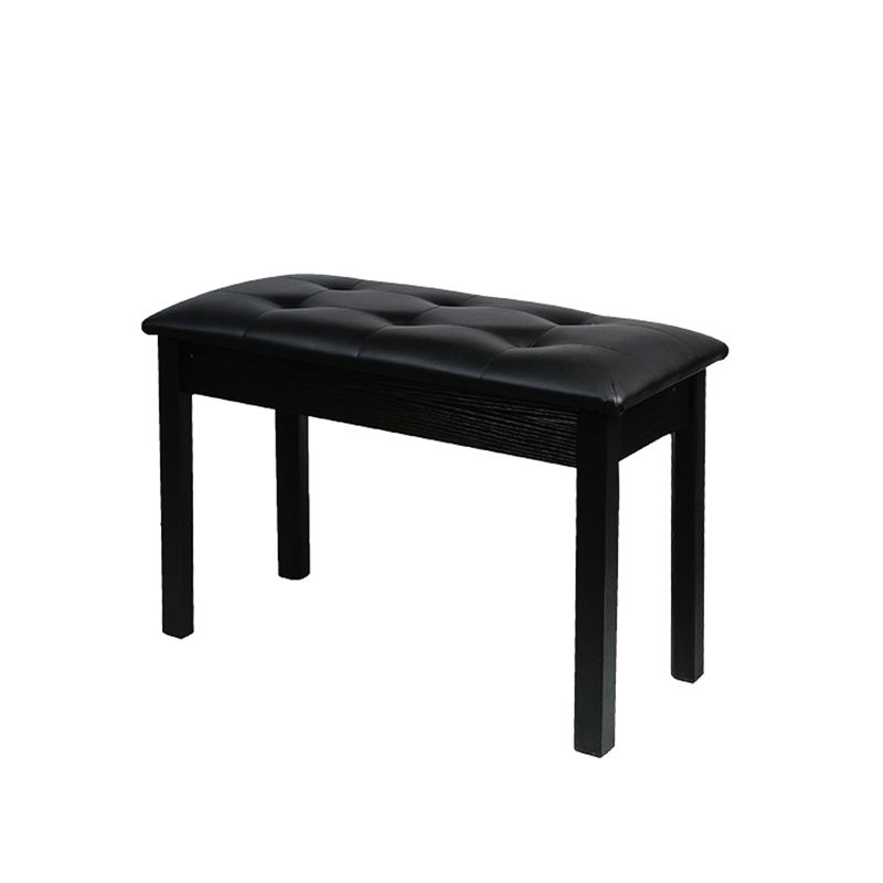 Tufted Piano Bench, Adjustable Upholstery Bench with Wood Legs