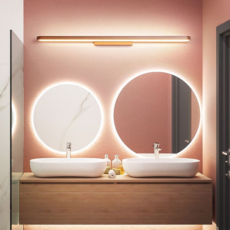 Luz de tocador doméstico Contemporáneos accesorios de iluminación de espejo lineal simple para el baño