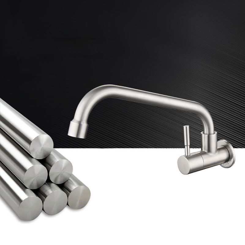 Contemporary Stainless Steel One Handle Pot Filler Low Profile Filler