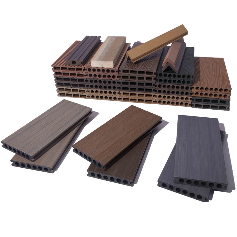 Composite Decking Tiles Garden Slat Nailed Patio Flooring Tiles