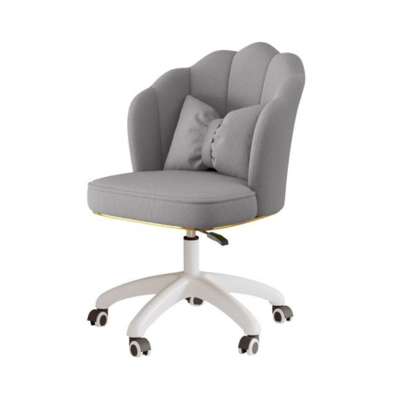 Modern Ergonomic Swivel Office Chair Home Office Armless Chair with Wheels