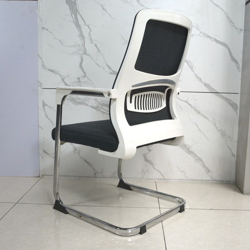 22"W Contemporary Desk Chair Breathable AirGrid Fixed Arms Office Chair