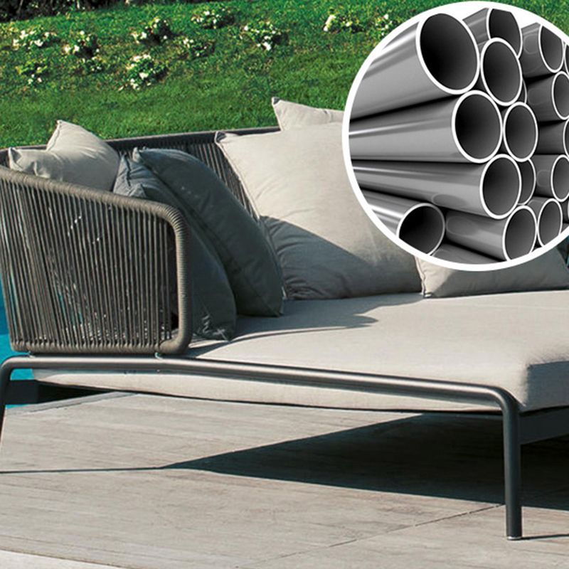 Contemporary 29.52"H Outdoor Sofa UV Resistant Patio Sofa with Cushion