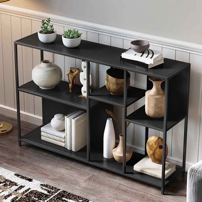 Contemporary Book Shelf Metal Open Back Shelf Bookcase for Study Room