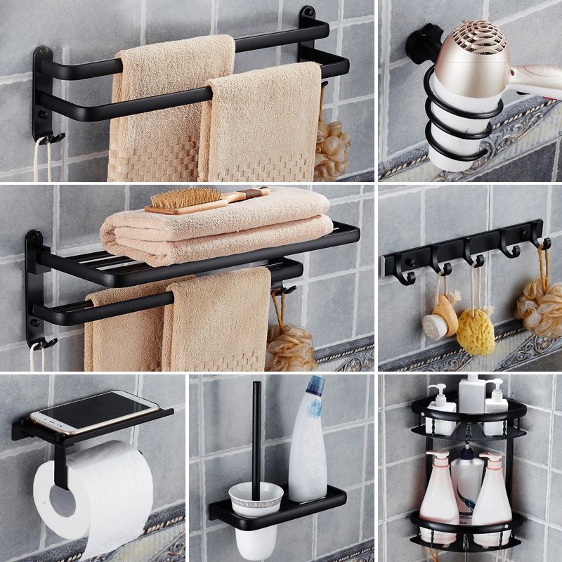 Modern Bathroom Accessories Hardware Set Black Accessories Hardware Set