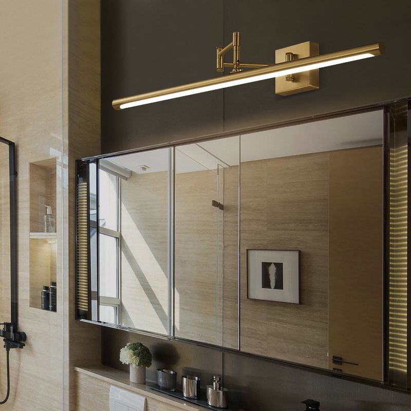 Elongated Metal Wall Mounted Vanity Lights Modern Vanity Lighting Fixtures for Bathroom