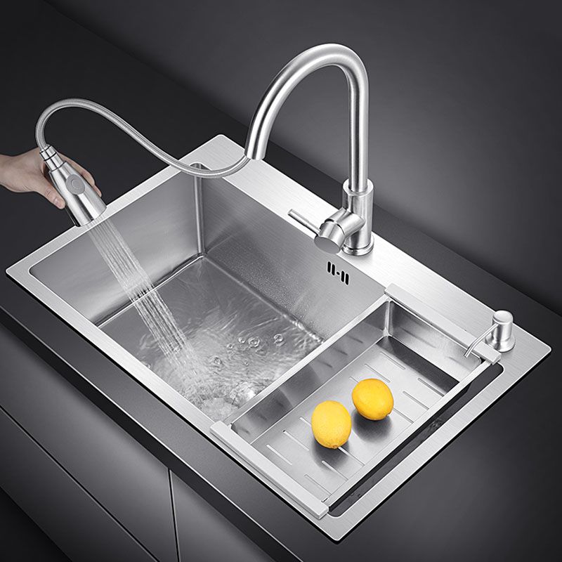 Classic Kitchen Sink Stainless Steel Friction Resistant Kitchen Sink with Drain Assembly