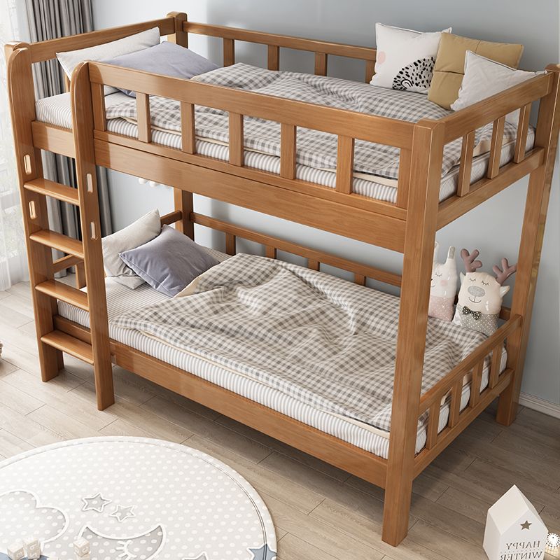 Scandinavian Standard Bunk with Guardrail and Built-In Ladder