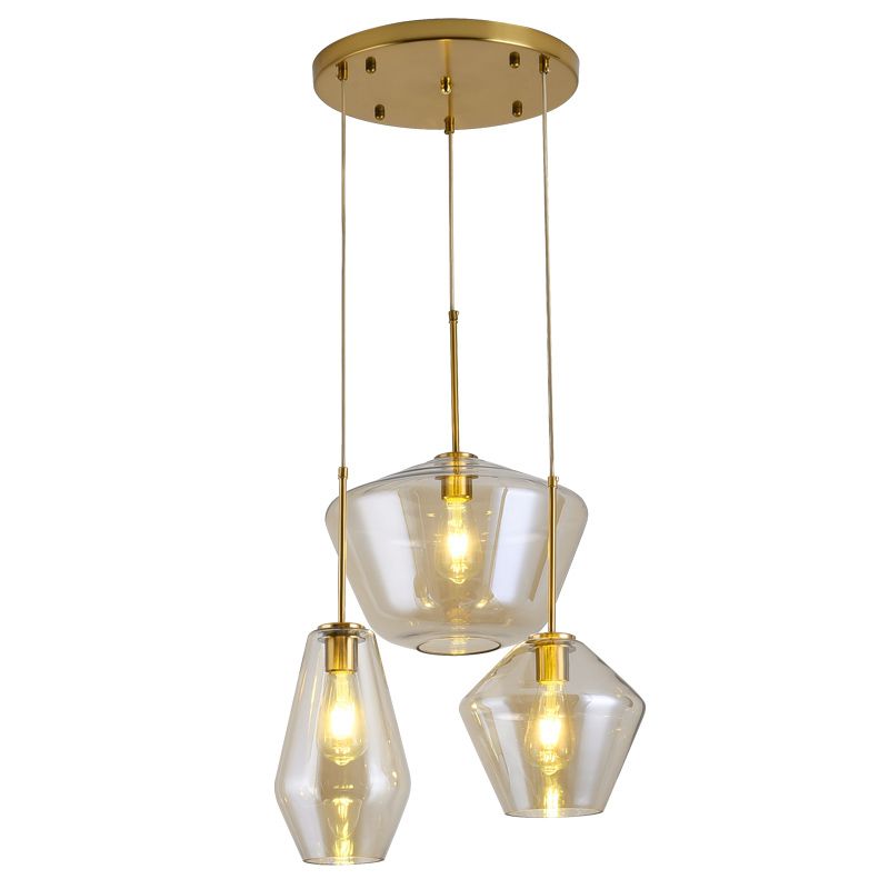 Hanging Light Fixture Minimalist Style Glass Pendant Lighting Fixture