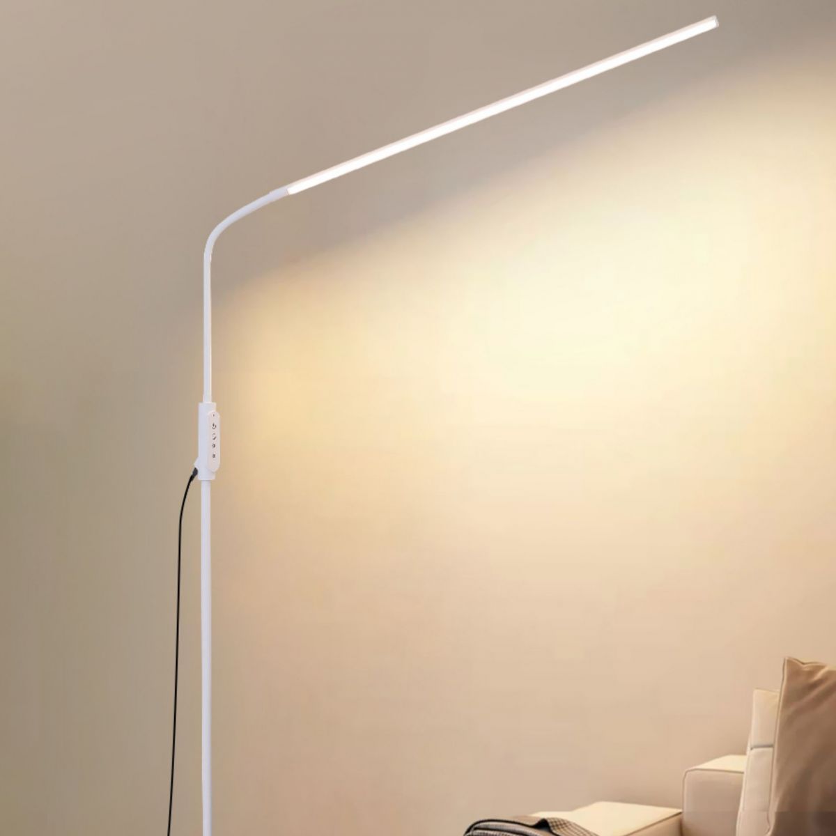 Lampade a pavimento in linea sottile in stile moderno metallo 1 luce pavimento