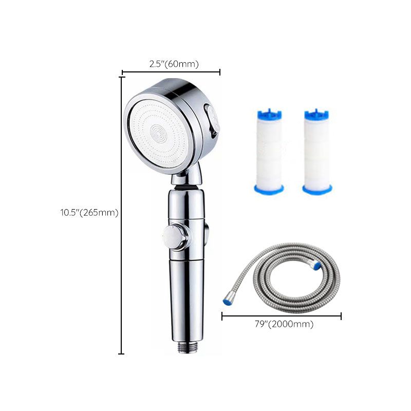 Modern Handheld Supercharged Shower Head Round 3 Setting Spray Head