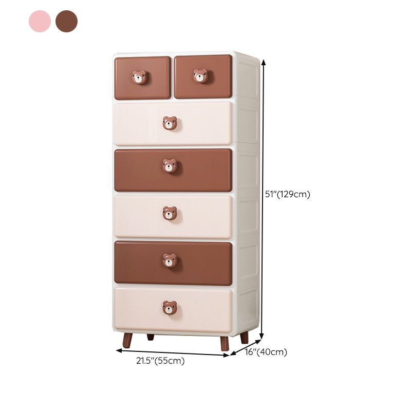 Scandinavian Dresser for Kids Plastic Baby Dresser for Bedroom