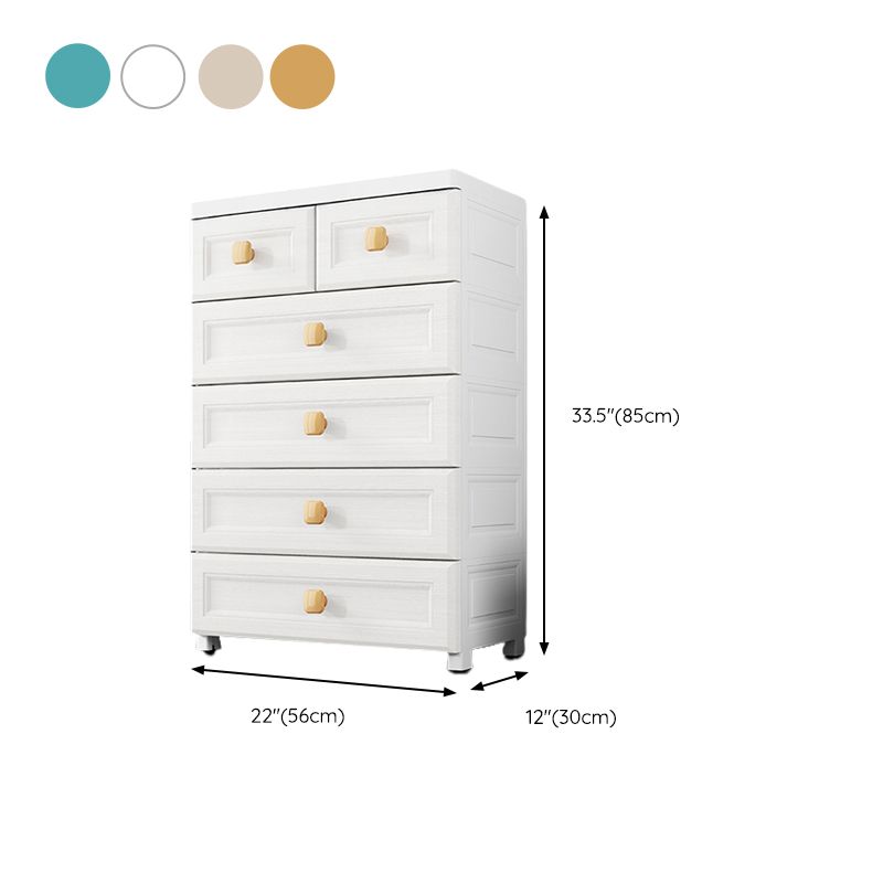 Matte Modern Coat Locker Plastic Glossy Bedroom Armoire with Drawers