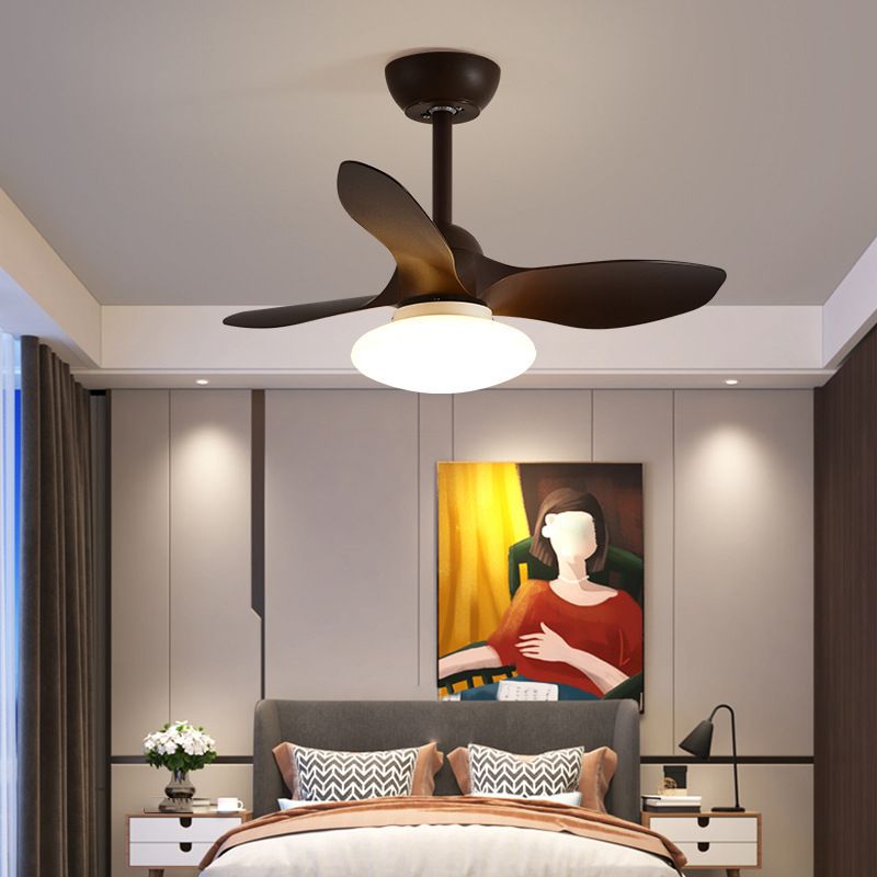 Metal Fan Shape Ceiling Fan Modern Style 1 Light Ceiling Fans Fixtures