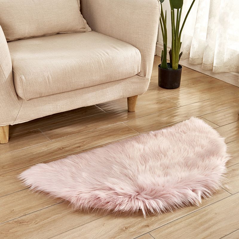 Rapis semi-cercle Prain Simplicité Multiplicité Tapis de tapis de teinture Washable Fluffy Fluffy pour le salon