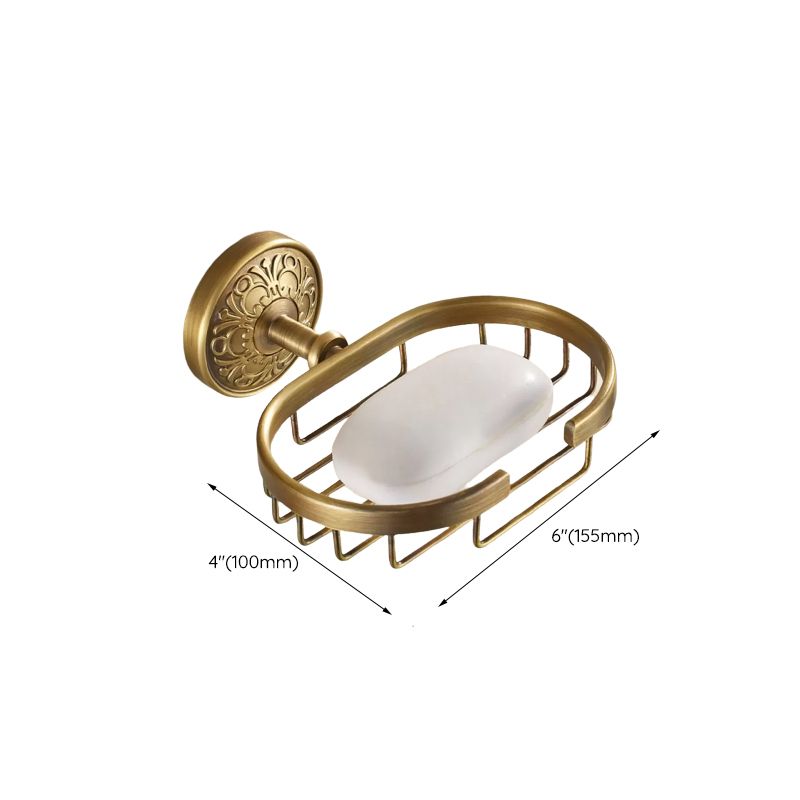 Traditional Bathroom Accessory Kit Gold Paper Holder Bathroom Set