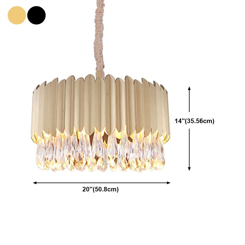 Lustre de style moderne luminaire en métal en métal en métal pour salle à manger pour salle à manger