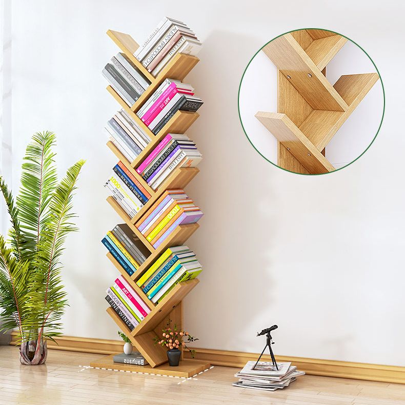 Modern Style Manufactured Wooden Bookcase Open Bookshelf for Living Room