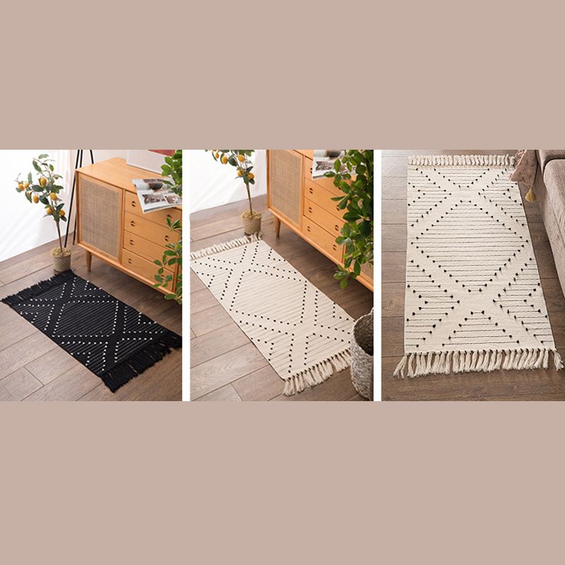 Victoria woonkamer tapijt americana patroon gebied kleed katoenen blend franje indoor tapijt