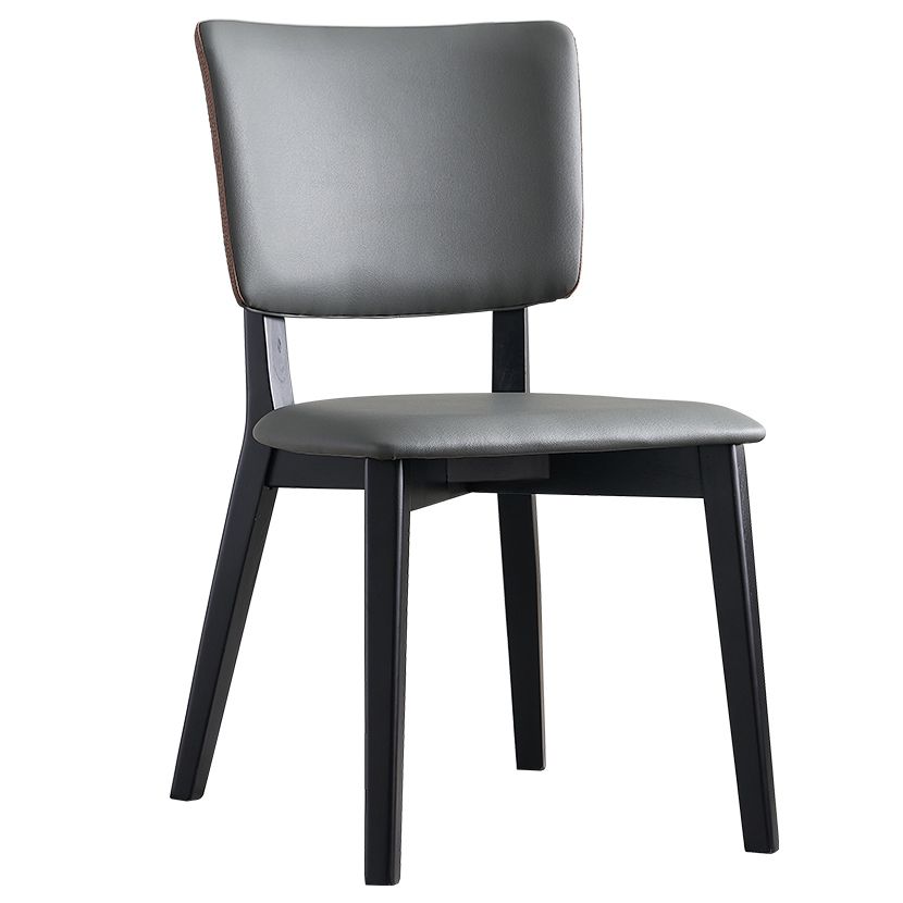 Contemporary Style Chairs Armless Chair for Kitchen with Wooden Legs