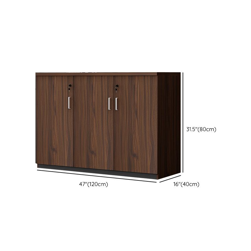 Engineered Wood Contemporary File Cabinet Lateral Cabinet with Storage