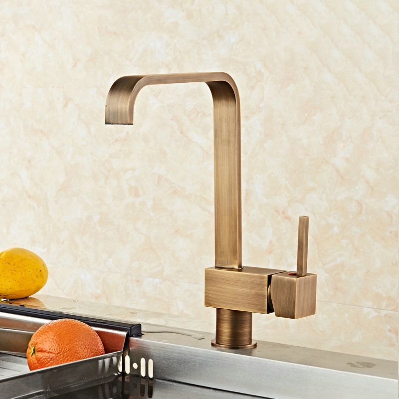 Traditional Standard Bar Faucet 1-Handle with Supply Lines Kitchen Faucet