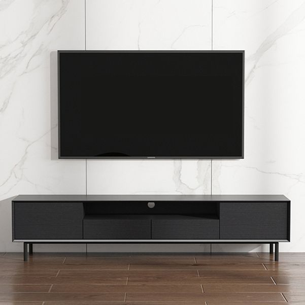 Home TV Storage Modern Rectangle TV Cabinet with Splayed Metal Legs