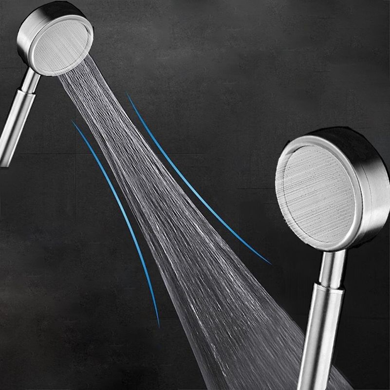 Modern Shower Head Stainless Steel Round Metal Handheld Shower Head