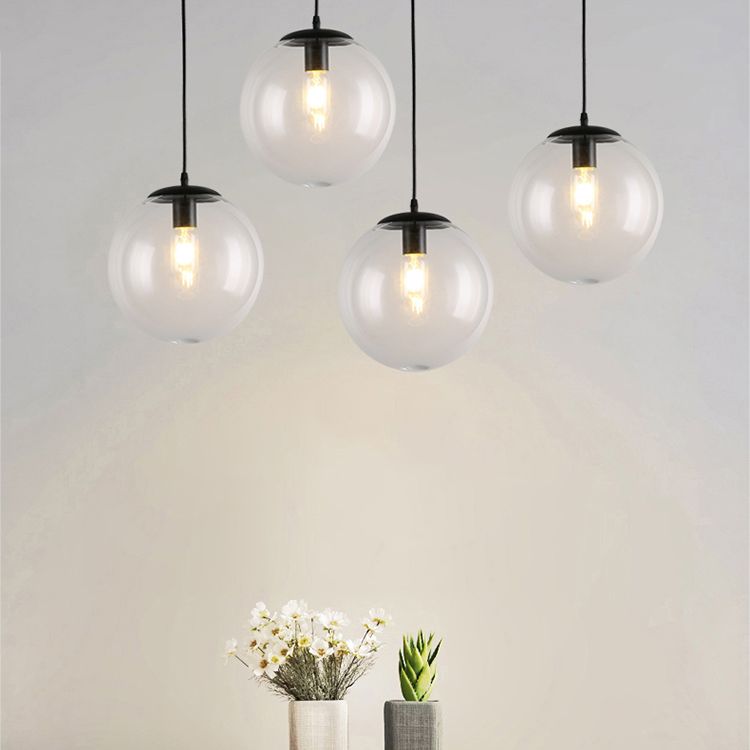 Industrial Pendant Light Pure Glass Light Room Bedroom Light