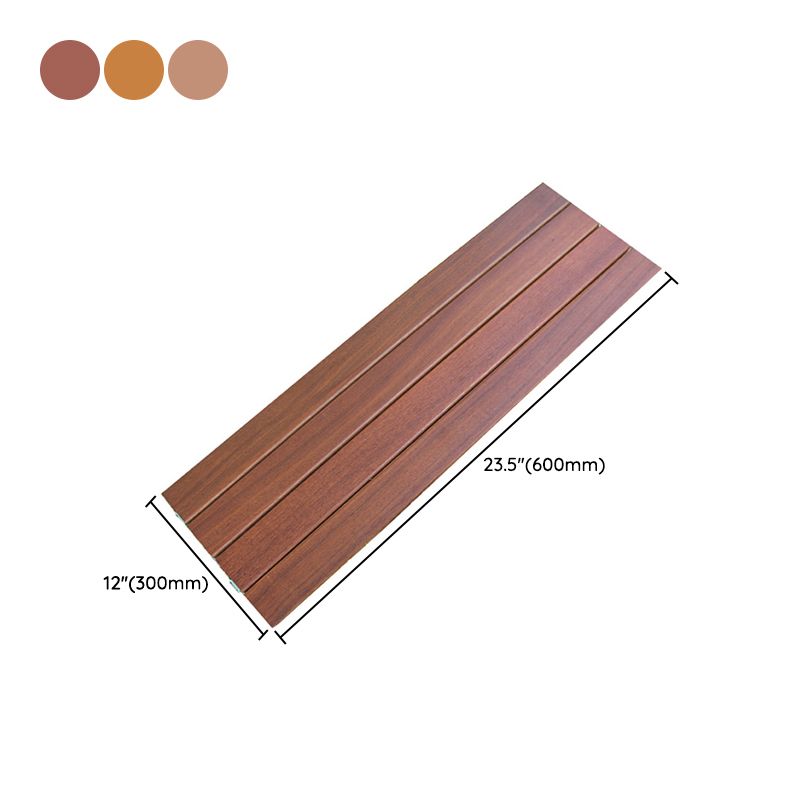 Tradition Teak Floor Tile Water Resistant Click Lock Wooden Floor for Balcony