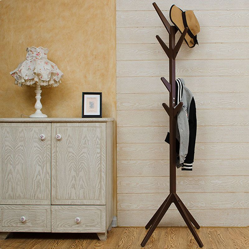 Contemporary Simple Hall Stand Wooden Free Standing Hall Stand with Hook