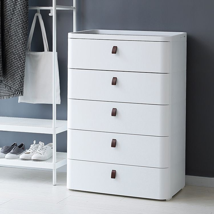 Scandinavian Dresser for Kids Chest (Vertical) Kids Nightstand in White