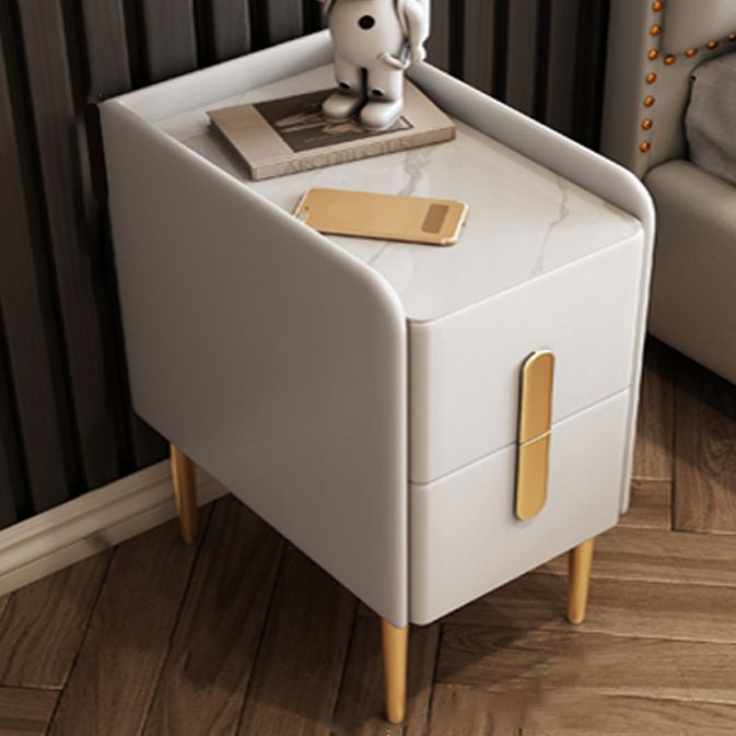 Modem & Contemporary Bedside Cabinet 2 - Drawer Accent Table Nightstand