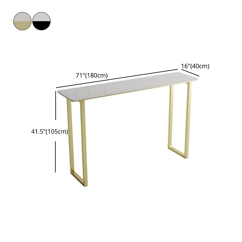 Modern Sintered Stone Table Rectangle Bar Counter Table for Home