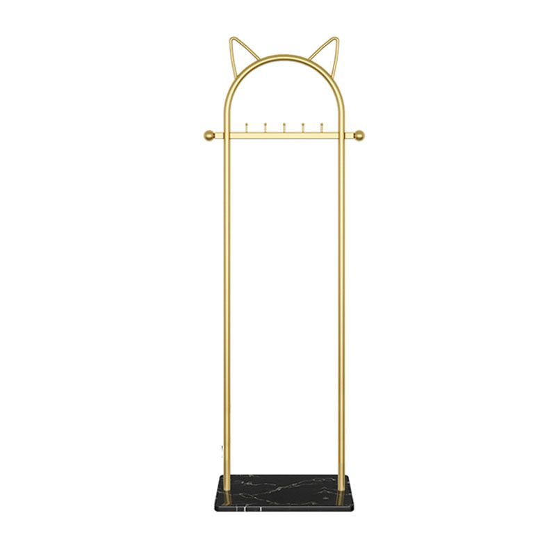 Modern Metal Hall Stand with Hooks Storage Shelf Coat Hanger